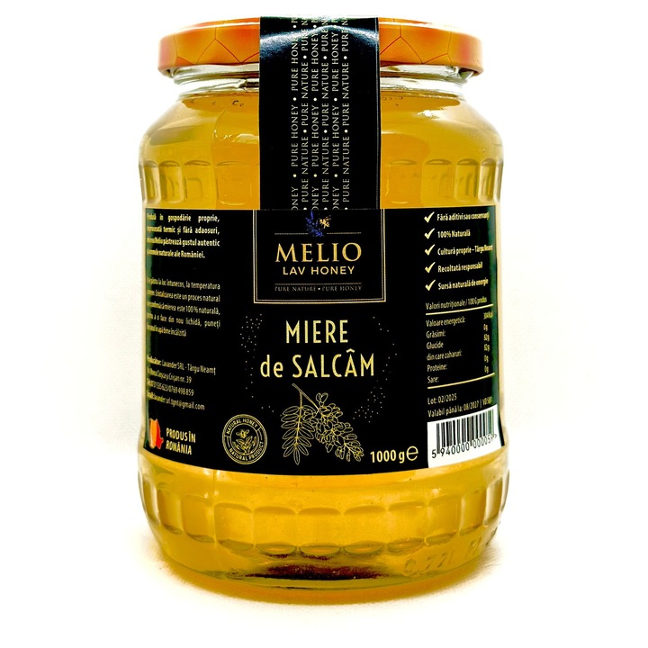 Miere de Salcam Melio Lav Honey, 1000g