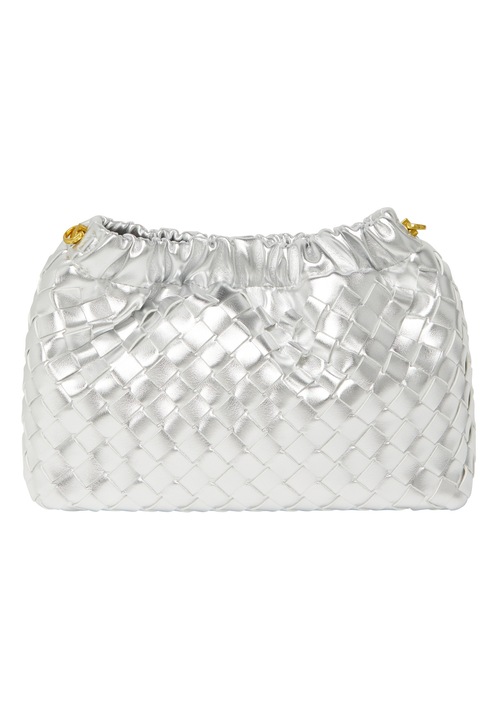 Joella női táska, ezüst, egy méret, elegáns design, 100% PU anyag