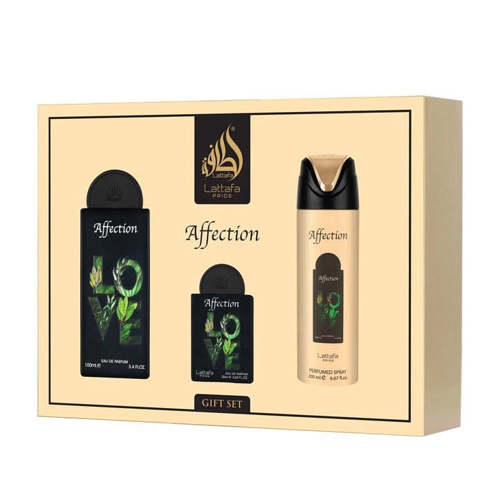 Lattafa Pride Affection EDP 100 ml + EDP 20 ml + DEO VAPO 200 ml (neutru)