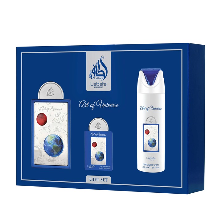 Lattafa Pride Art Of Universe EDP 100 ml + EDP 20 ml + DEO VAPO 200 ml (neutru)
