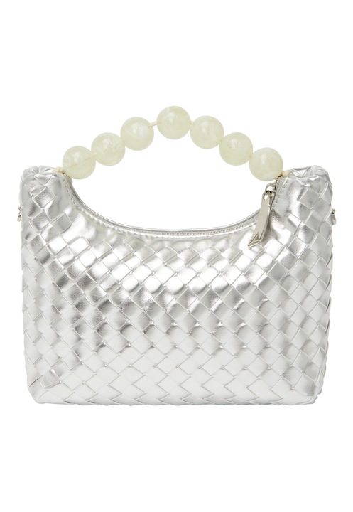 Joella női táska, ezüst, egy méret, 100% PU anyag, modern design.