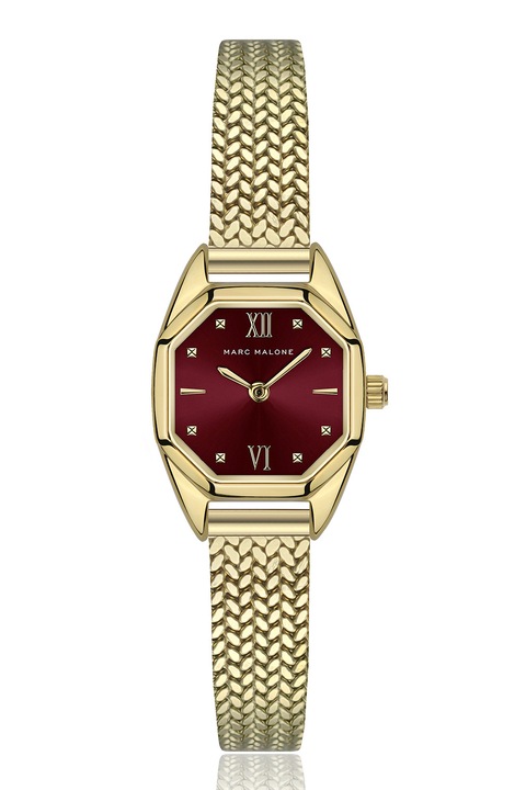 Marc Malone, Ceas quartz de otel inoxidabil, Auriu