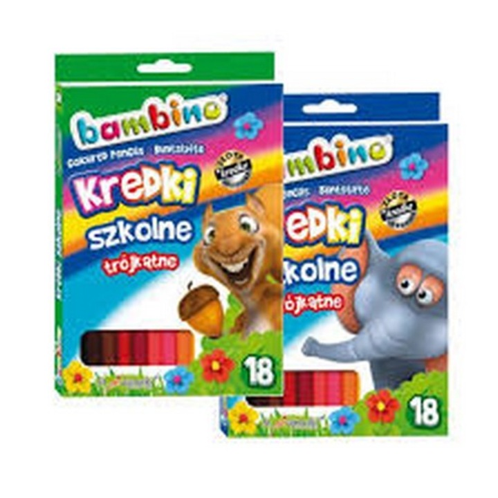 St.Majewski színes ceruzák, 18 darabos készlet, többszínű, ergonomikus, metál árnyalatokkal