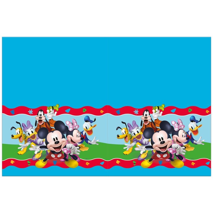 Парти покривка Procos, пластмаса Disney Mickey Rock The House, 180x120см, многоцветна