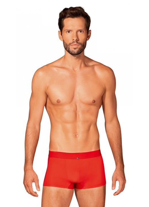 Boxeri Luka, rosii, croiala sexy, material moale