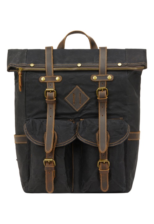 Geanta barbati, Joella, neagra, 100% bumbac, one size