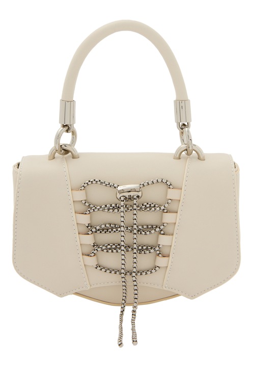 Női táska, Joella, fehér, ökológiai bőr