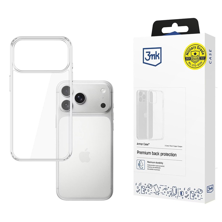Husa pentru Apple iPhone 17 Pro Max, din TPU, Danex, Culoare Transparenta