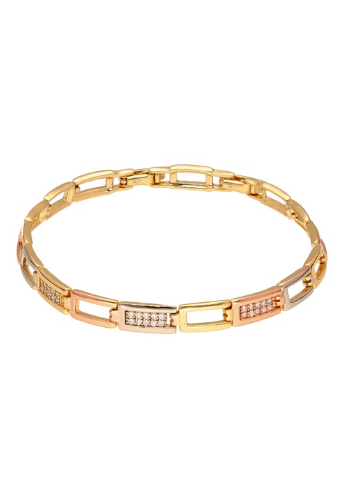 Bratara dama, Joella, din cupru, aurie, one size