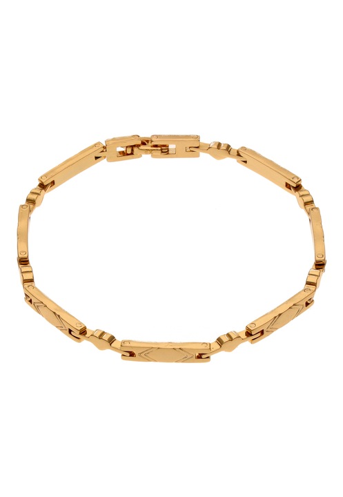 Bratara dama, Joella, aurie, marime unica, din cupru, design texturat