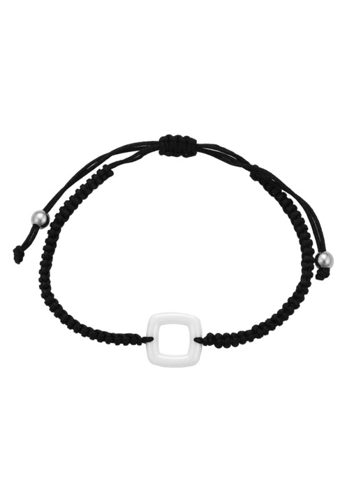 Bratara dama, Joella, negru/alb, dimensiune unica, material rezistent