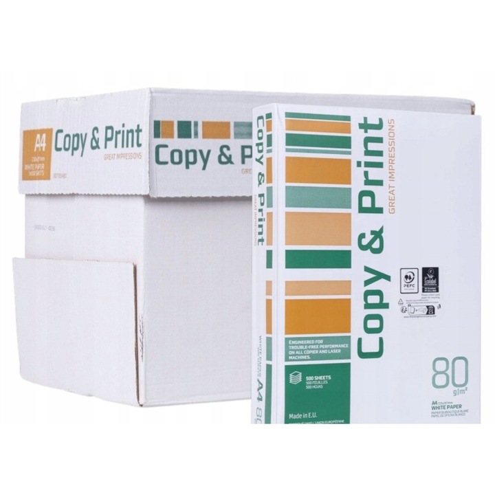 Hartie copiator, CardSplitter, A4, 80gsm, set 5 reams, 2500 foi, alb