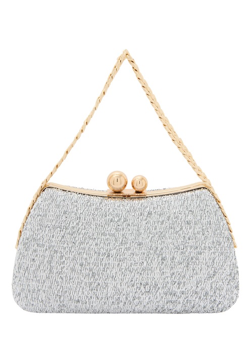 Joella Minaudiere női táska, ezüst, egy méret, anyag 50% PVC, 50% poliészter