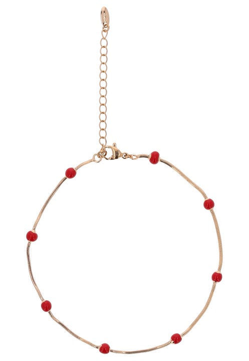 Bratara dama, Joella, auriu/rosu