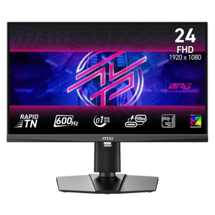 Monitor Gaming Rapid TN LED MSI 24.1" MPG 242R X60N, Full HD 1920x1080, 600 Hz, Negru