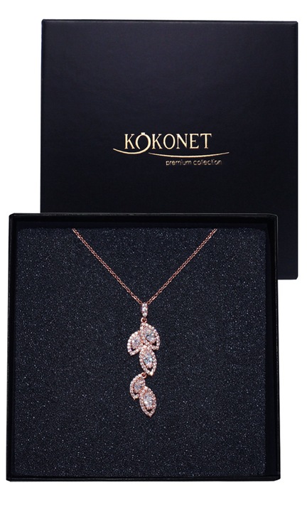 Colier elegant frunzulite pentru cadou, colier frunzulite bijuterii nunta boho calitate