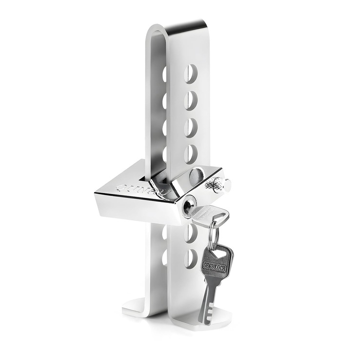 Dispozitiv antifurt auto pentru pedale frână și ambreiaj, blocator din oțel