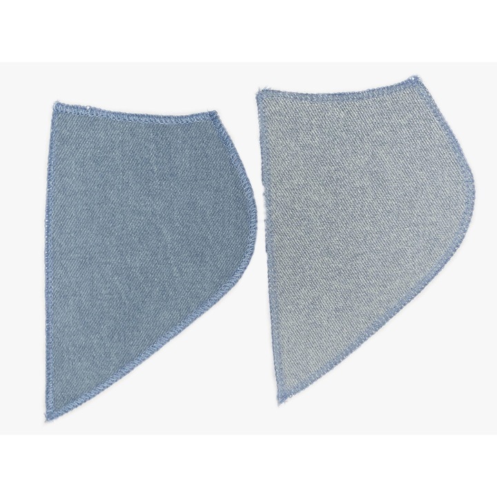 Pachet 2 lata termoprzylepne pentru jeansi, import, 17x10cm, albastru
