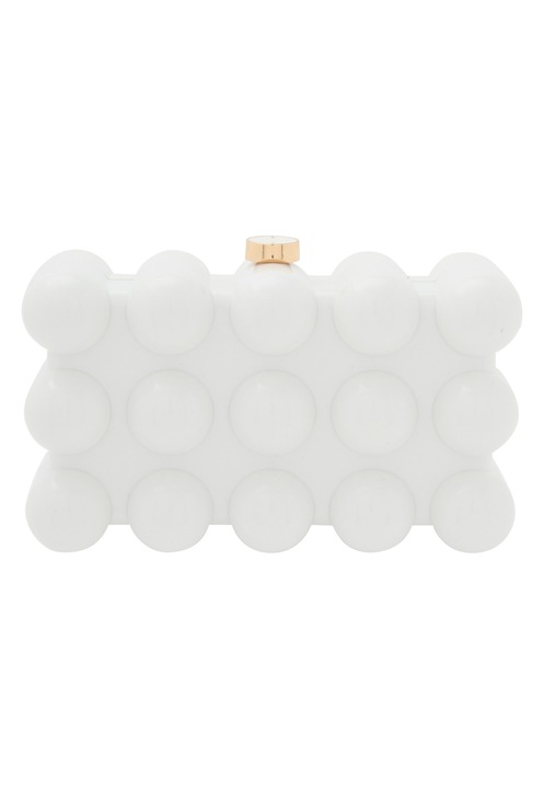 Joella női táska, fehér, 100% akril, egy méret