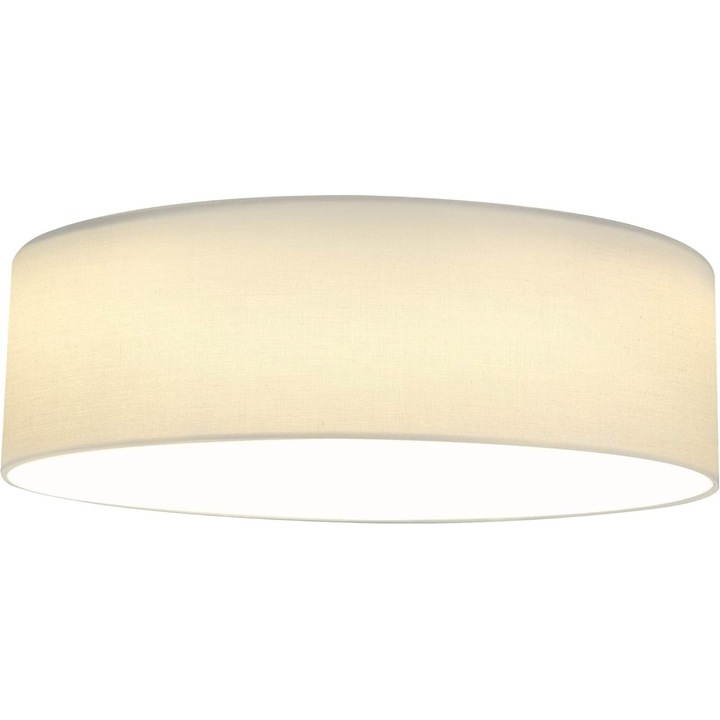 Plafoniera LED Navaris, 22W, temperatura reglabila, abajur textil, diametru 40cm, Alb