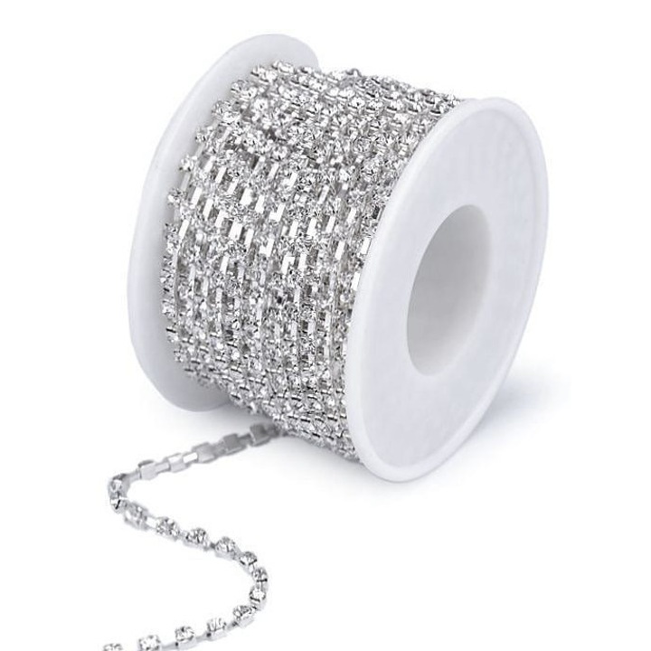 Snur bijuterii Kufer, 2,9mm, argintie, 1mb