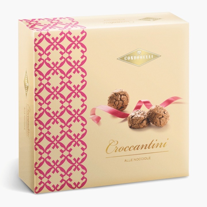 Pricomigdale italiene Condorelli cu alune de pădure, 250g, fără gluten, ambalaj elegant
