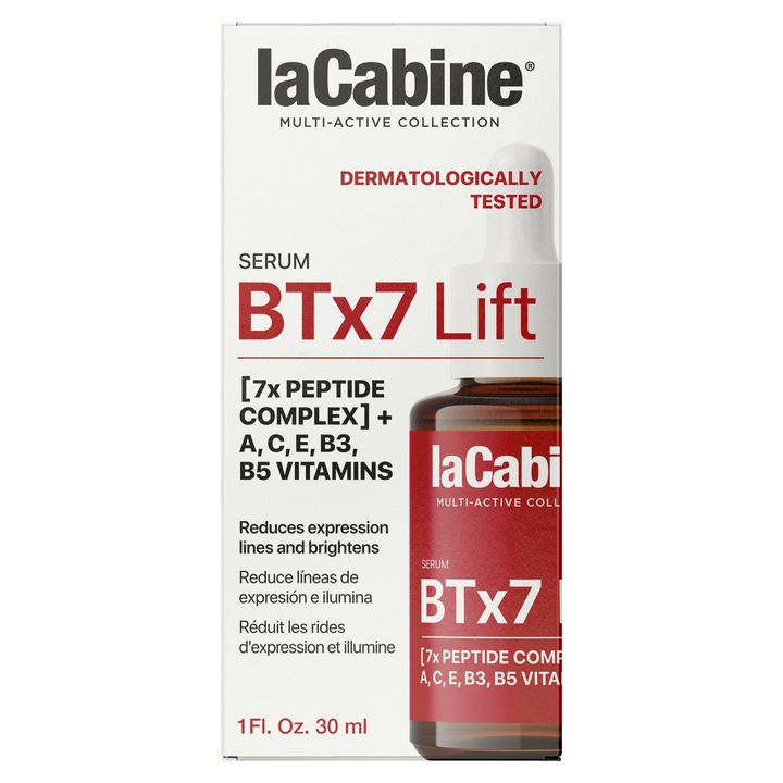 Ser antirid LA CABINE BTx7 LIFT 30ml, 7 peptide, anti-imbatranire, lifting
