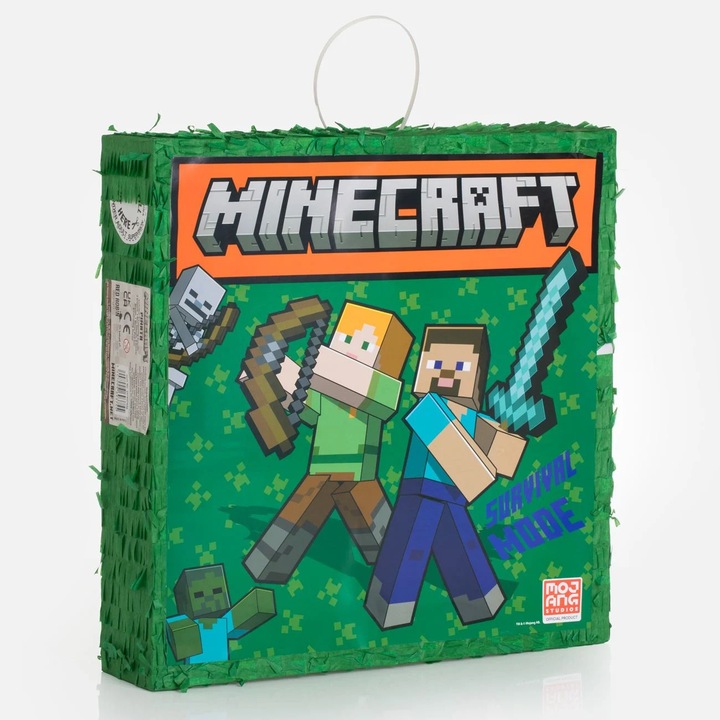 Pinata Party Minecraft cu 30 Jucarii 35,5cm