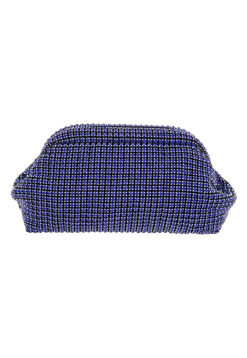 Geanta de dama Joella, albastra, dimensiune unica, cu design elegant si detalii din material moale.