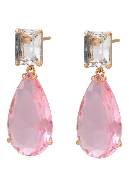 Cercei dama, Joella, aurii, cu cristale, un size