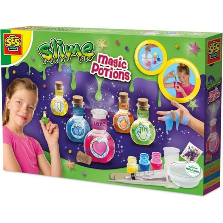 Моделираща паста SES Creative, Mix it magic potions, многоцветна, 5 години