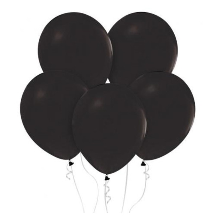 Комплект балони Godan Пастелно черни 12", 50 броя