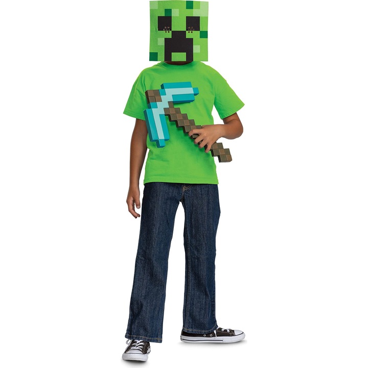 Комплект маска и кирка Minecraft, JAKKS Pacific, универсален