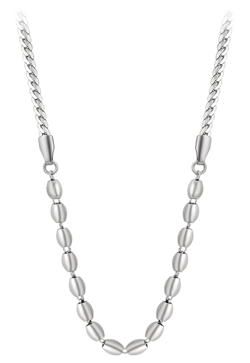 Colier dama, Joella, tip pancerka, argintiu, 100% otel inoxidabil, one size