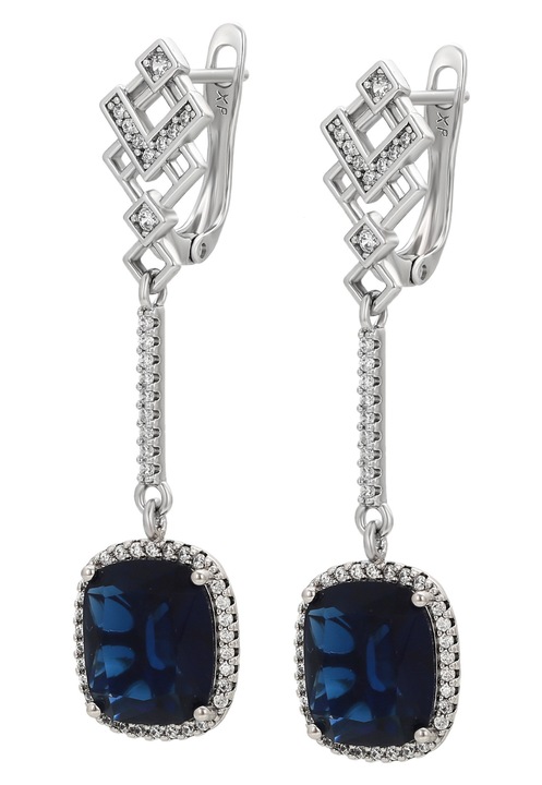 Cercei dama, Joella, argintiu, cupru