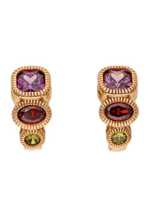 Cercei dama Joella, roz auriu, cupru, design elegant