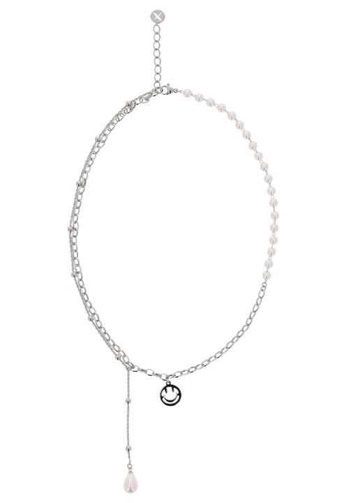 Colier dama, Joella, design minimalist, argintiu