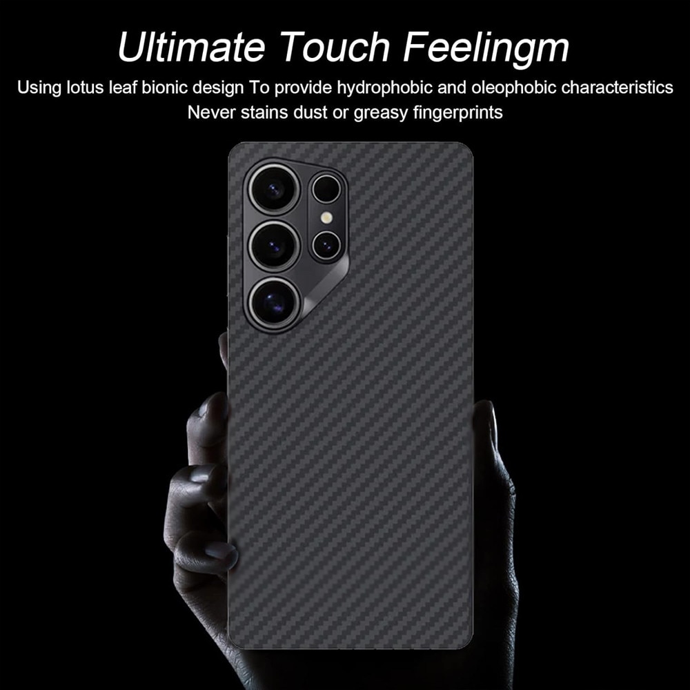 Husă de protecție pentru Samsung Galaxy S26 Ultra, FONIX, Kevlar, Negru, Ultra-subțire, Anti-încărcare