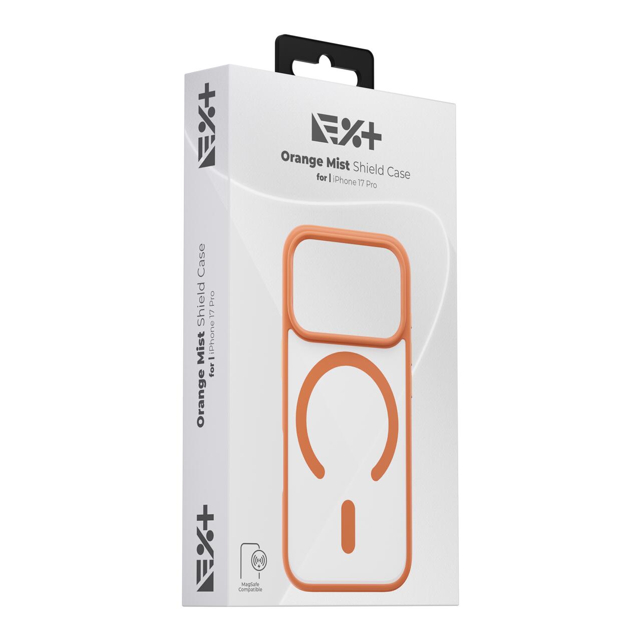 Husă de protecție NOA Mist Shield, Orange, pentru iPhone 17 Pro, material silicon, design subțire