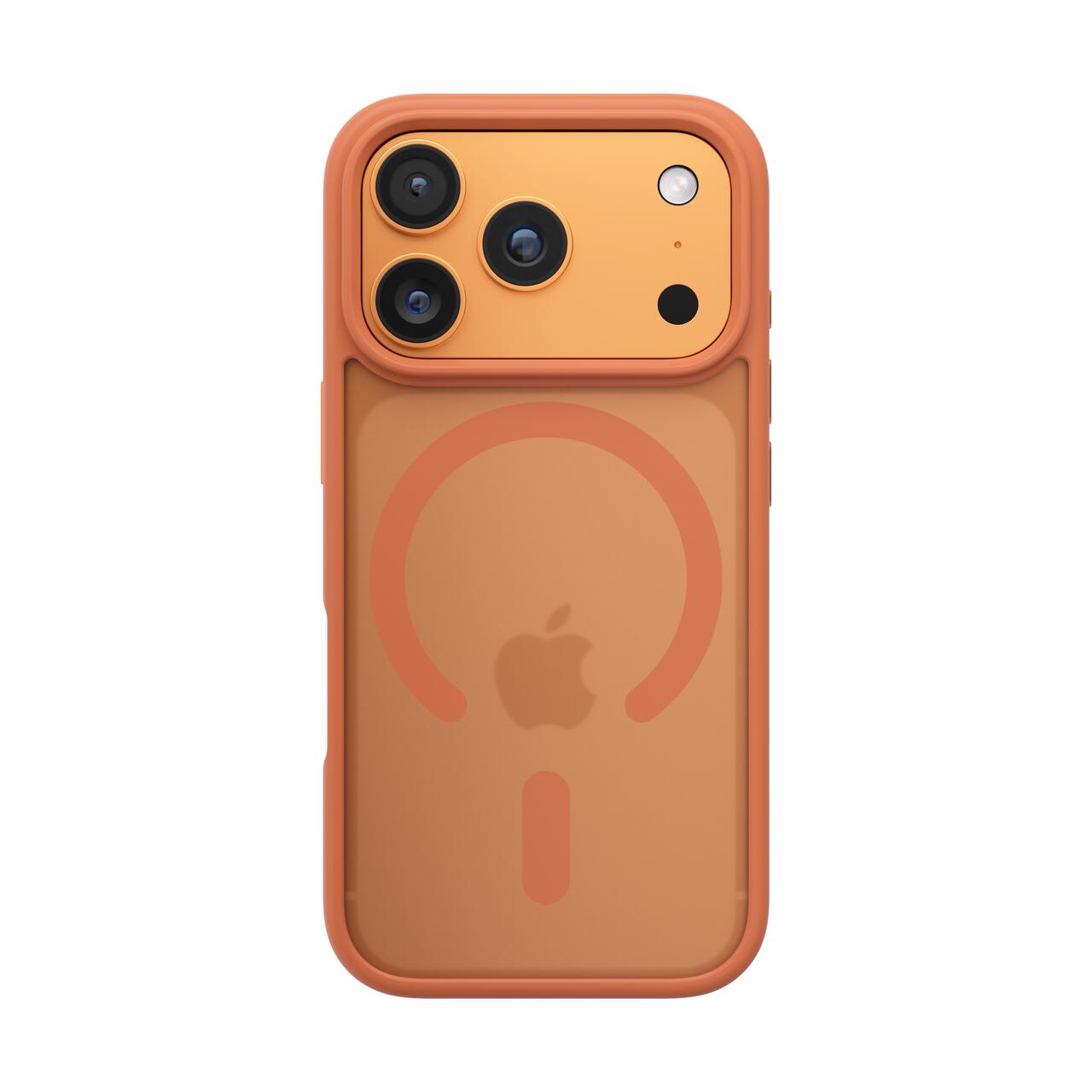 Husă de protecție NOA Mist Shield, Orange, pentru iPhone 17 Pro, material silicon, design subțire
