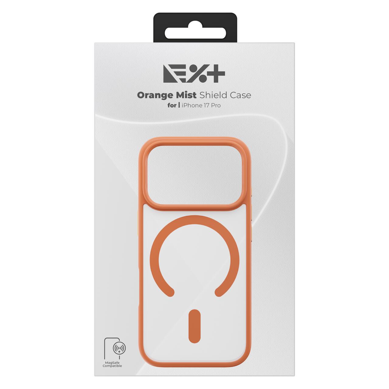 Husă de protecție NOA Mist Shield, Orange, pentru iPhone 17 Pro, material silicon, design subțire