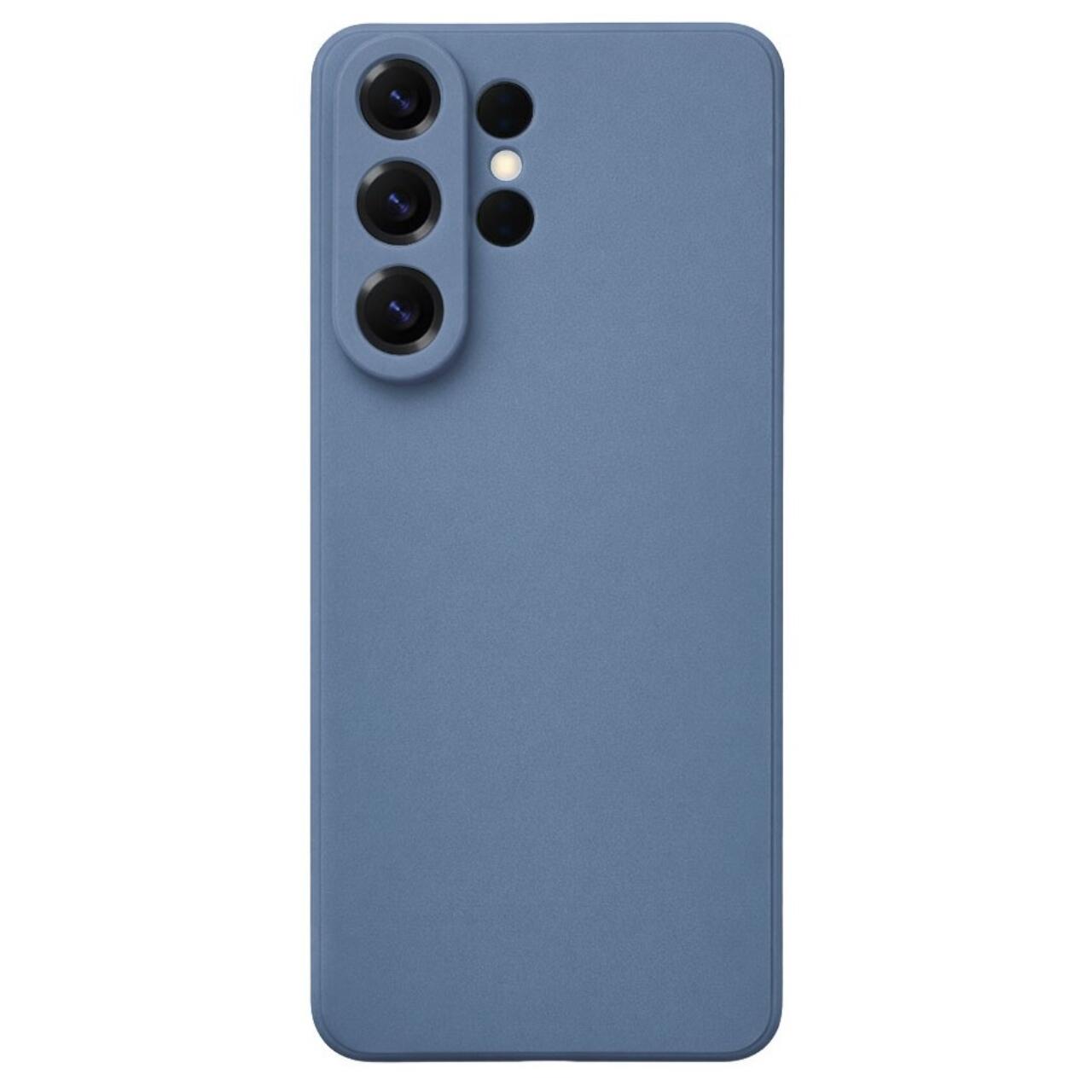 Husa Lemontti Silicon Gri pentru Samsung Galaxy S26 Ultra, slim, captusita cu microfibra