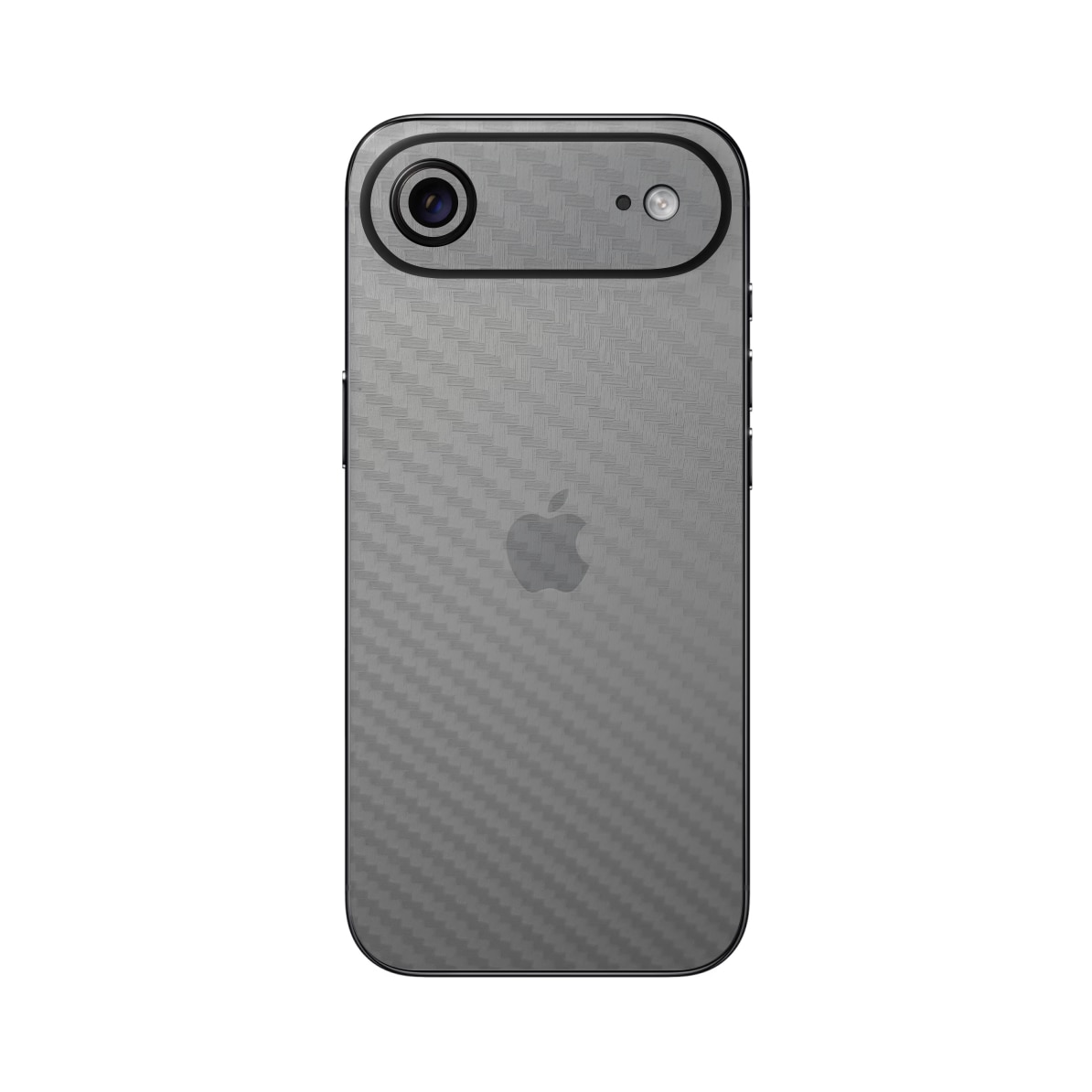 Folie iSkinz pentru Apple iPhone 17 Air - Carbon Transparent, Simple Cut, Skin Adeziv Cover, Protectie pentru Carcasa Spate