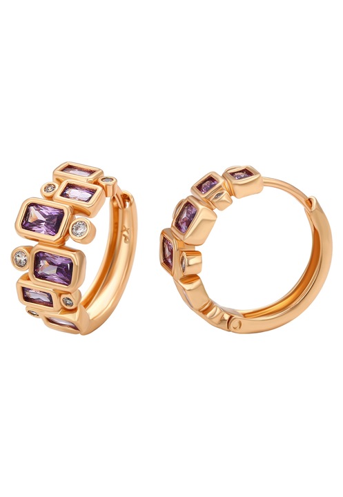 Cercei dama, Joella, colectia Jewelry Collection, aurii, din cupru, one size