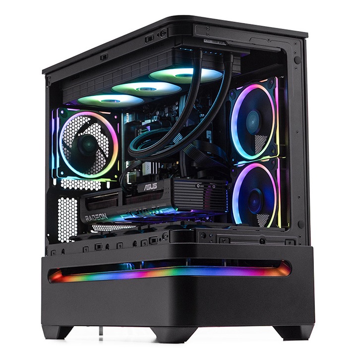 PC Gaming BALAUR Powered by ASUS, AMD Ryzen 5 9600X 3.9GHz, 32GB DDR5, 1TB SSD, RX 9060 XT 16GB GDDR6, Iluminare RGB