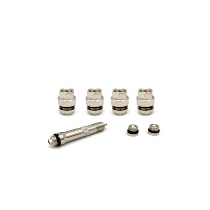 Комплект скрити вентили за джанти, Xenon Bright, 4 вентила с уплътнения, 4 капачки, многоцветен