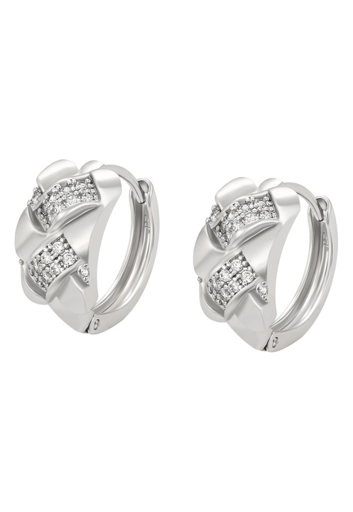 Cercei dama, Joella, cupru, argintiu