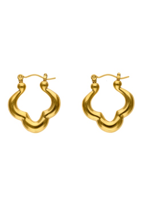 Cercei dama, Joella, inox, auriu