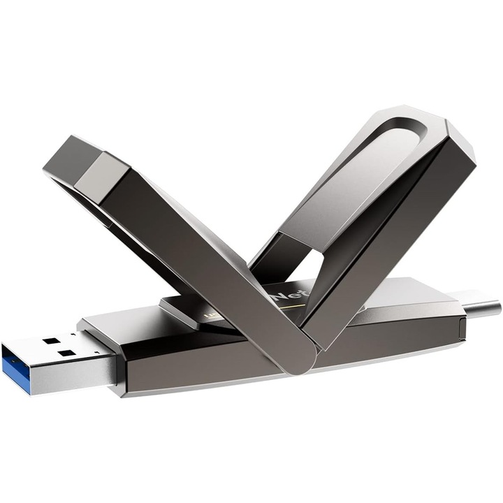 SSD extern Netac US5 256 GB USB-C/USB 3.2, 550 MB/s