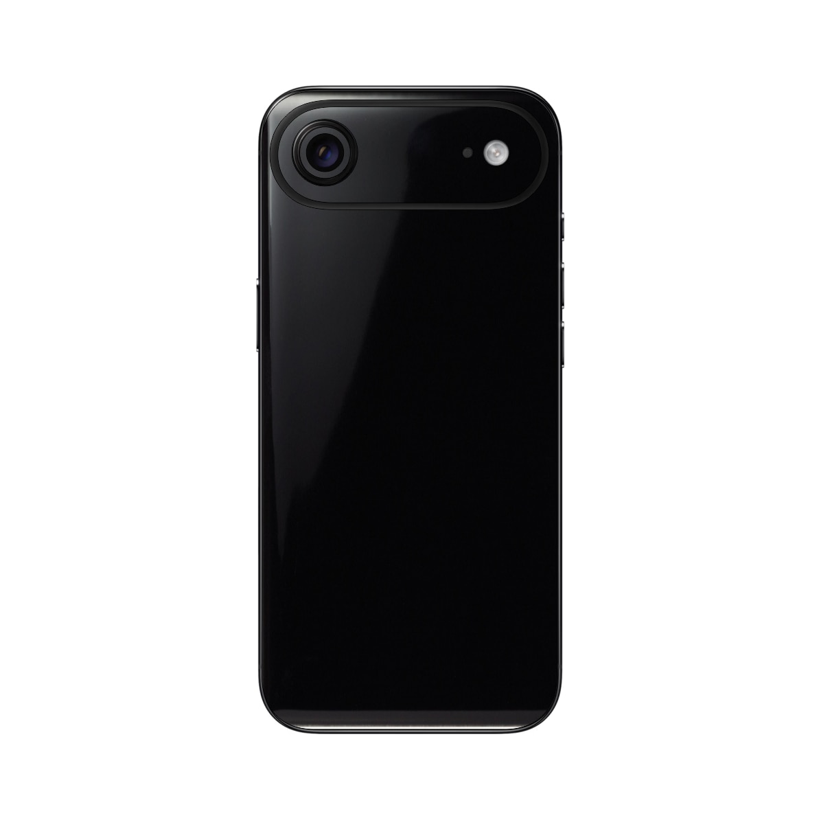 Folie iSkinz pentru Apple iPhone 17 Air - Negru Lucios Glossy, Simple Cut, Skin Adeziv Cover, Protectie pentru Carcasa Spate